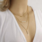 New Gold Fatima Hand Multilayer Hammer Chain Lariat Bar Necklace Long Strip Pendant Necklace Collar joyeria collier Women