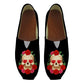 Punk 3D Sugar Skull Floral Pattern Woman's Lazy Slip On Cotton Shoes