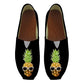 Punk 3D Sugar Skull Floral Pattern Woman's Lazy Slip On Cotton Shoes
