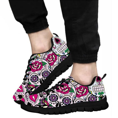 Flats running shoes For Women Men Fashion Sugar skull Shoes