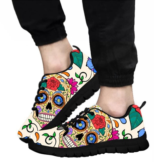 Flats running shoes For Women Men Fashion Sugar skull Shoes