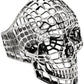 Hiphop Cool Men's Gothic Carving Ring Stainless Steel High Quality cross Skull ring Jewelry For man