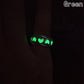 Glowing Ring Glow In The Dark Hollow Heart Love Open Ring Women Alloy