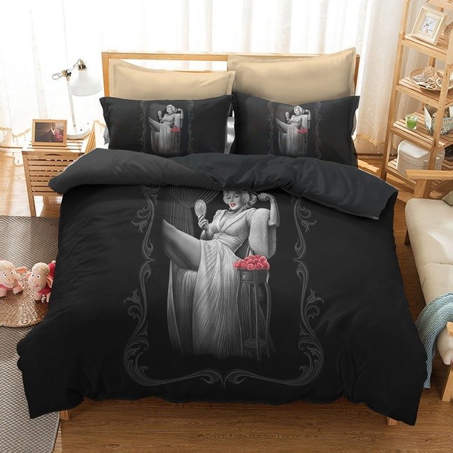 Skull Men Bedding Set Sexy Bedding Sets Luxury Home Bedding Set Bedclothes Bed Linen Set Queen Duvet King Double Home Textile