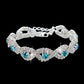 Luxury Crystal Bracelets For Women Silver color Bracelets & Bangles Femme Bridal Wedding Jewelry 2018 Vintage Bracelet