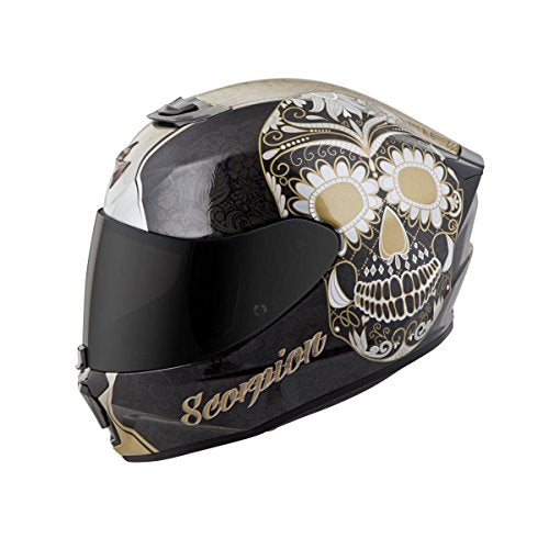 Scorpion unisex-adult full-face-helmet-style Sugarskull Helmet (Black/Pink,XX-Large),1 Pack