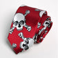 5cm Popular Men Casual Narrow Ties Fashion Printed Necktie Big Skull Notes
