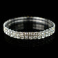 1PC Fashion Hot Sale Popular Bracelet For Women Crystal  Stretch Shine Wedding Bridal Gift