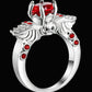 Brand New Arrival Creative Black Silver Gold colour Wing Skull Ring with AAA Zirconia Crystal Plated Party Jewelry