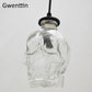 Vintage Skull Pendant Lights Glass Bottle Led Hanging Lamp for Living Room Loft Industrial Home Decor Lighting Fixture
