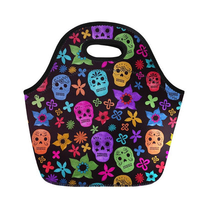 Family Picnic Insulated bag Ghost Sugar Skull Thermal Lunchbox