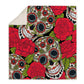 Plaid Skull Flannel Throw Blanket Snuggle Fuzzy Sherpa Fleece Microfiber Blankets