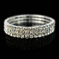 1PC Fashion Hot Sale Popular Bracelet For Women Crystal  Stretch Shine Wedding Bridal Gift