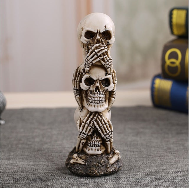 Resin Craft Human Skull Statue High Quality Creative Statue