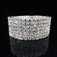 1PC Fashion Hot Sale Popular Bracelet For Women Crystal  Stretch Shine Wedding Bridal Gift