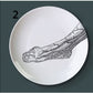 Human Body structure decorative plate art ceramic dish display tray club price fun skull dish creative kitchen decoration set