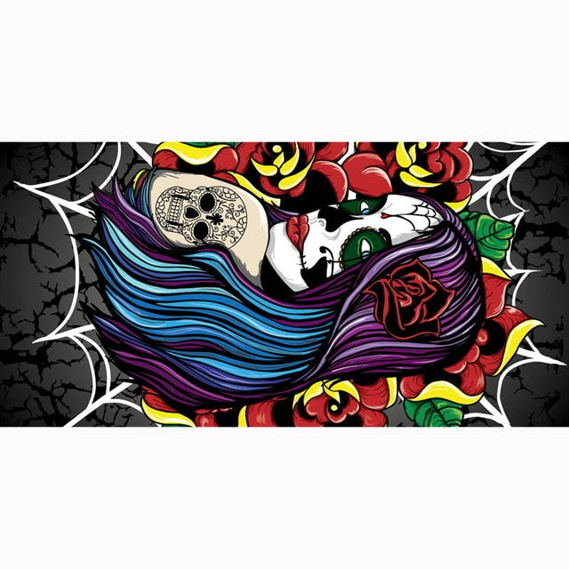 Sugar Skull Beach Towel Fashion Bath towels 100% Bamboo