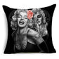 Skull Pattern Cushion Cover Colorful Print Polyester Pillow Casr