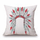 Printed Cotton Linen Pillowcase Decorative Cushion Pillows