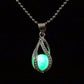 Newly Fashion Teardrop Necklace Glow in the Dark Pendant the Little Mermaid Romantic 4 Colors KQS