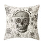 Paisley Skull Cushion Cover Bohemian Pillowcase Square Car Covers