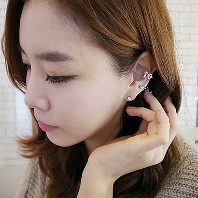 Ear Clip Invisibility Wrap Cartilage Cuff Stud Non Piercing Clip Earring For Women Jewelry