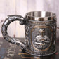 Royal Noble Skull Mug Dragon Mug Resin Stainless Steel Coffee Tea Beer Drinkware Barware for Home Offfice Party
