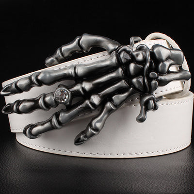 Wild men's belt metal rock Hip Hop accessories skull Claw belt hand bone girdle popular devil palm belts Punk Dress Up belt