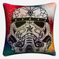 Sugar Skull Psychedelic Mandala Art Decorative Cotton Linen Cushion Cover 45x45cm For Sofa Chair Pillow Case Home Decor Almofada