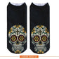New arrival Women Low Cut Ankle Socks Funny Skull 3D Printing Sock Cotton Hosiery Gothic Punk Shantou Printed Sock