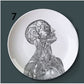 Human Body structure decorative plate art ceramic dish display tray club price fun skull dish creative kitchen decoration set