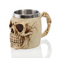 Royal Noble Skull Mug Dragon Mug Resin Stainless Steel Coffee Tea Beer Drinkware Barware for Home Offfice Party