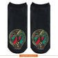 New arrival Women Low Cut Ankle Socks Funny Skull 3D Printing Sock Cotton Hosiery Gothic Punk Shantou Printed Sock