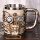 Royal Noble Skull Mug Dragon Mug Resin Stainless Steel Coffee Tea Beer Drinkware Barware for Home Offfice Party