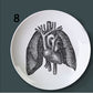 Human Body structure decorative plate art ceramic dish display tray club price fun skull dish creative kitchen decoration set