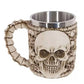 5 Design Creative Double Wall Stainless Steel 3D Skull Mugs Coffee Mug Skull Knight Tankard Dragon Drinking Cup Canecas Copo