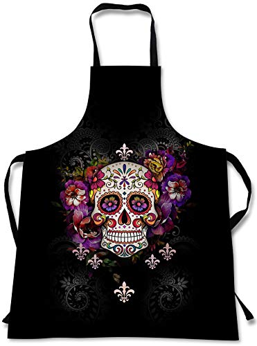 Sweet Gisele Sugar Skull Cooking Apron