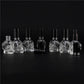 1pcs 8ML 10Colors Mini Travel Unique PersonalitY Skull Shape Empty Glass Perfume Bottle Small Sample Portable Parfume Bottles