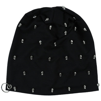 Skullies Caps Slouchy Beanie Cap Cotton Knitted Unisex Hats