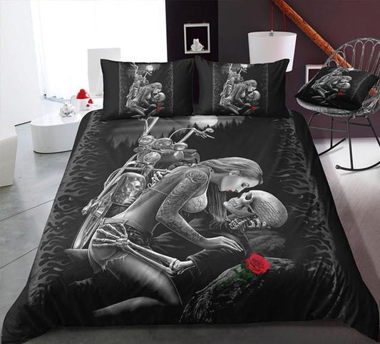 Unique Designed Skull Bedding Set Popular Hot Duvet Cover Set