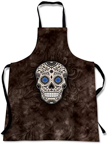 Sweet Gisele Sugar Skull Cooking Apron