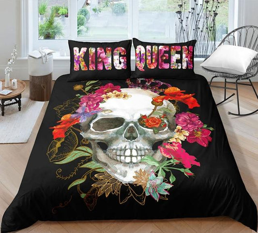Unique Designed Skull Bedding Set Popular Hot Duvet Cover Set