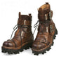 Cowhide Genuine Leather Work Boots Military Combat Boots