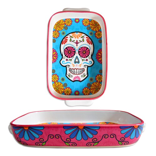 Creative color sugar Skull plate Decor bowl ears squid plate deep plate punk Skull