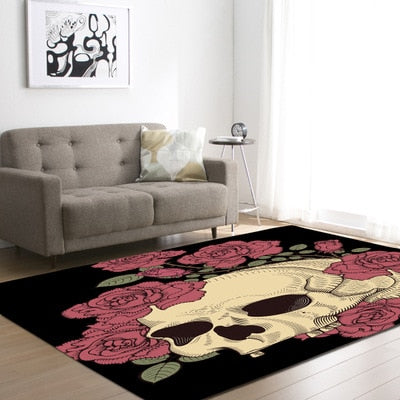Creative Europe Type 3D Sugar Skull Carpet Hallway Doormat Anti