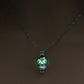 NEW Skull Pendant Necklace Luminous Jewelry Silver Color Chain 45cm Glow in the Dark Necklace For Women or Men Gift