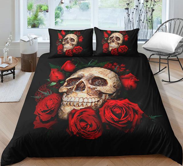 Unique Designed Skull Bedding Set Popular Hot Duvet Cover Set