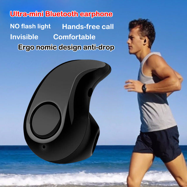 Cheap 1PC Mini Wireless Bluetooth Headset Ultra small Earphone Microphone Safe Driving Invisible Design Stereo Headset Black