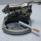 ASHTRAY WITH LIGHTER flame.Arts and crafts gift ideas for friends birthday|ashtray metal