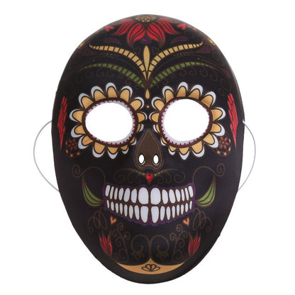 Halloween Skull Flower Mask Painted Peking Opera Mask Full Face Party Adult Scary Terror Gorgeous Ghost Masquerade Day Of Dead